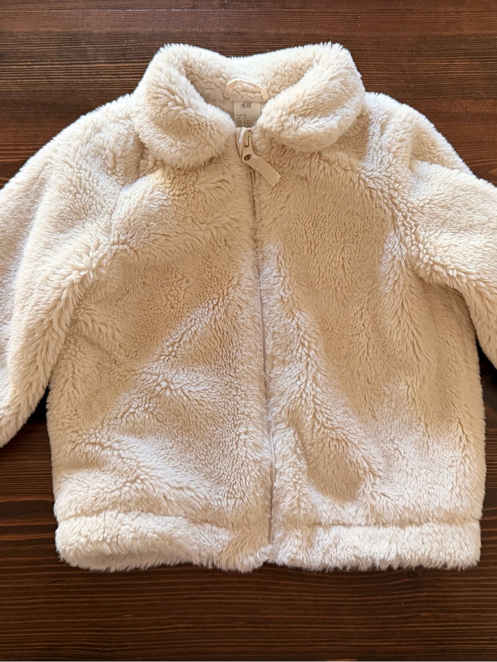 H&M Cream Sherpa Jacket for Kids